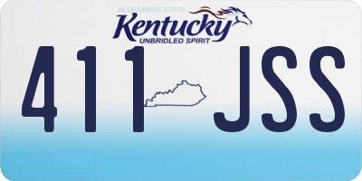 KY license plate 411JSS