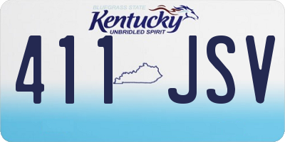 KY license plate 411JSV