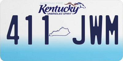 KY license plate 411JWM