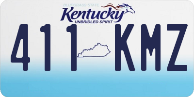 KY license plate 411KMZ