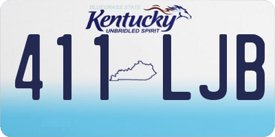 KY license plate 411LJB