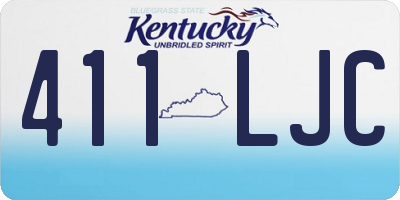 KY license plate 411LJC