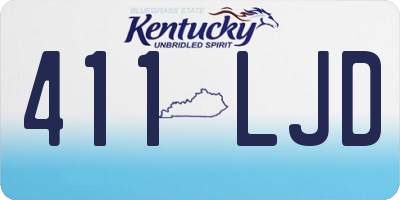 KY license plate 411LJD