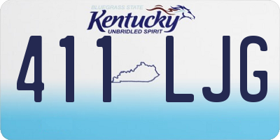 KY license plate 411LJG