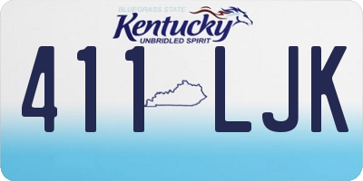 KY license plate 411LJK