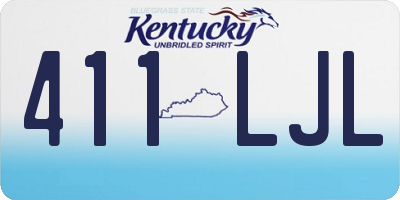 KY license plate 411LJL