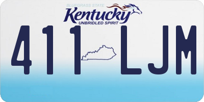 KY license plate 411LJM