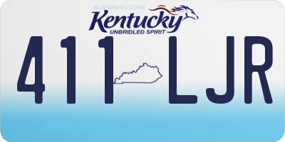 KY license plate 411LJR