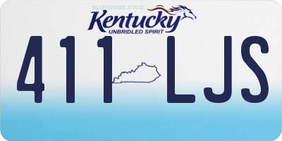 KY license plate 411LJS