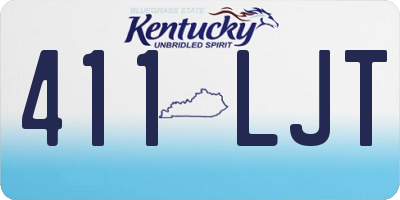 KY license plate 411LJT