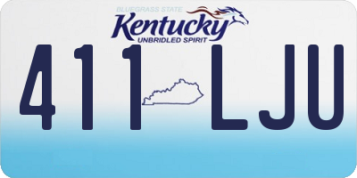 KY license plate 411LJU