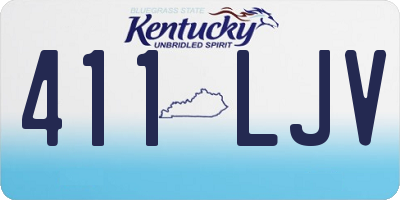 KY license plate 411LJV
