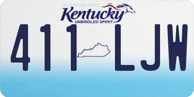 KY license plate 411LJW