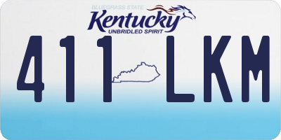 KY license plate 411LKM