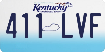 KY license plate 411LVF