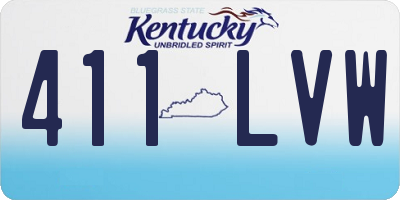 KY license plate 411LVW