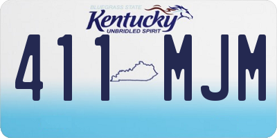 KY license plate 411MJM