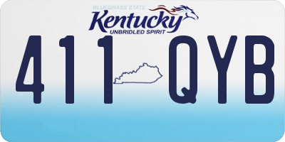 KY license plate 411QYB