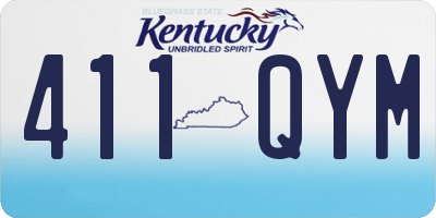 KY license plate 411QYM