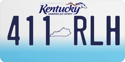 KY license plate 411RLH