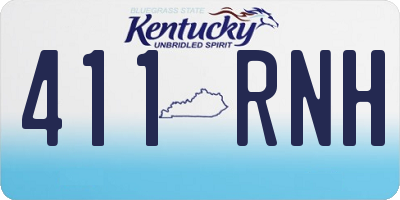 KY license plate 411RNH