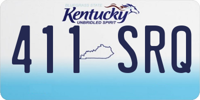KY license plate 411SRQ