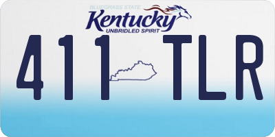 KY license plate 411TLR