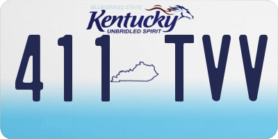 KY license plate 411TVV