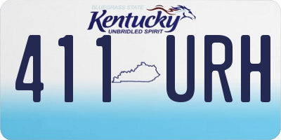 KY license plate 411URH