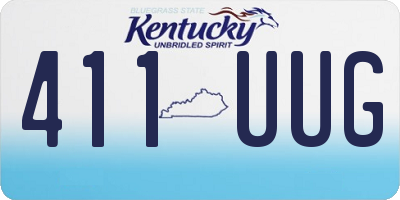 KY license plate 411UUG