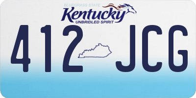 KY license plate 412JCG