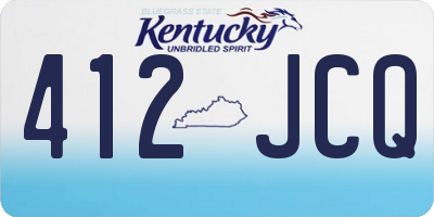 KY license plate 412JCQ