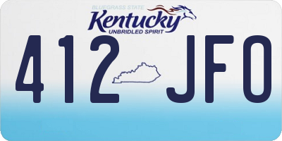 KY license plate 412JFO