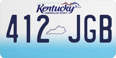 KY license plate 412JGB