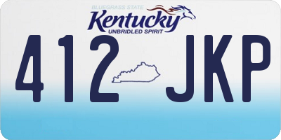 KY license plate 412JKP