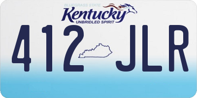 KY license plate 412JLR
