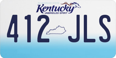 KY license plate 412JLS