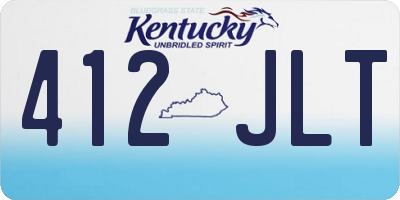 KY license plate 412JLT