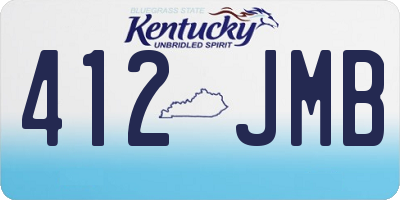 KY license plate 412JMB