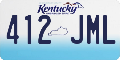 KY license plate 412JML