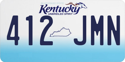 KY license plate 412JMN