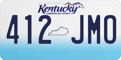 KY license plate 412JMO