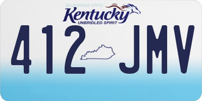 KY license plate 412JMV