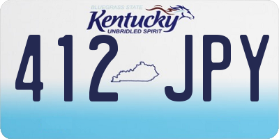 KY license plate 412JPY
