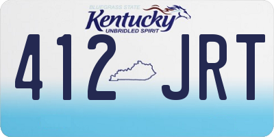 KY license plate 412JRT