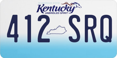 KY license plate 412SRQ