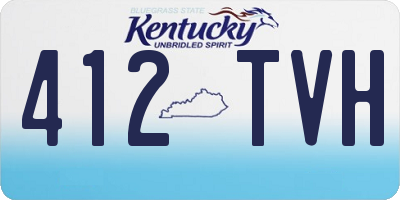 KY license plate 412TVH