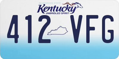 KY license plate 412VFG