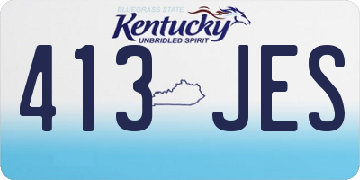 KY license plate 413JES