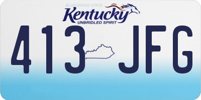 KY license plate 413JFG
